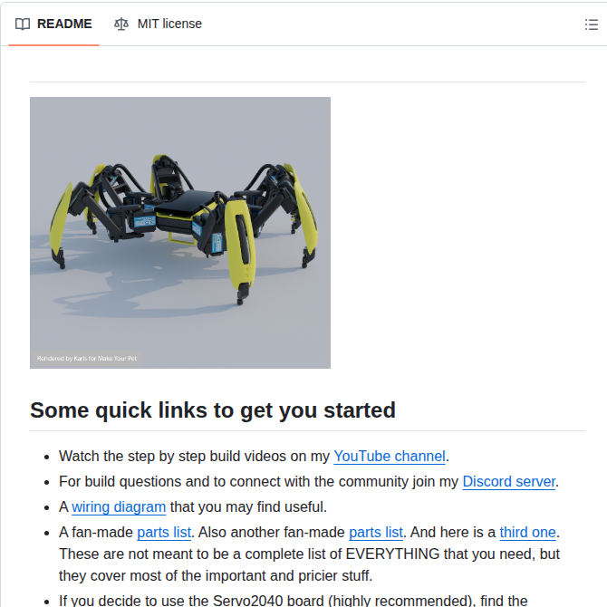 Makeyourpet Hexapod screenshot