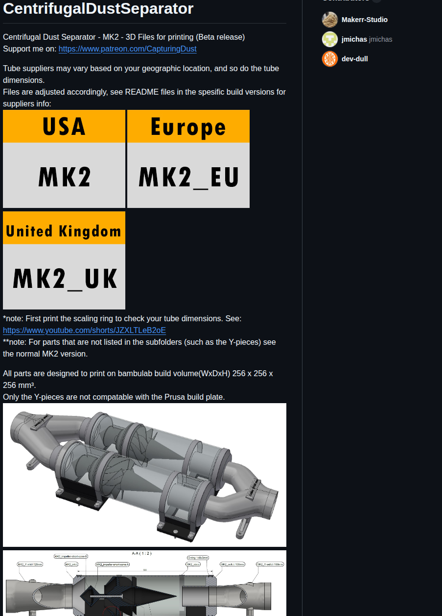 Makerr Studio Centrifugaldustseparator screenshot