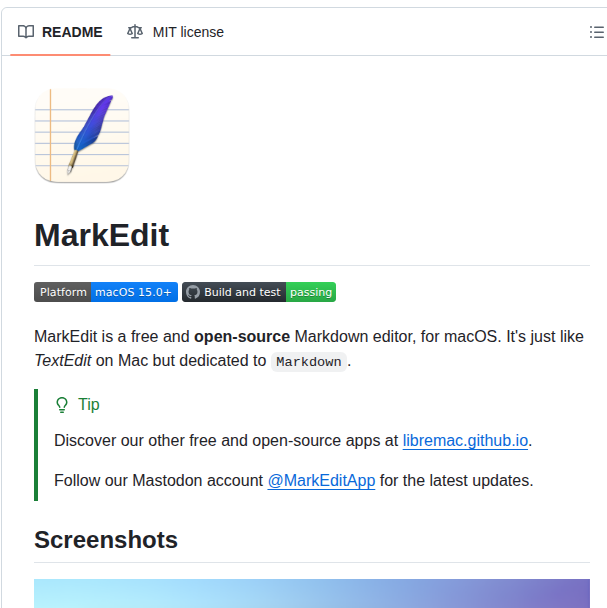 Markedit App Markedit screenshot