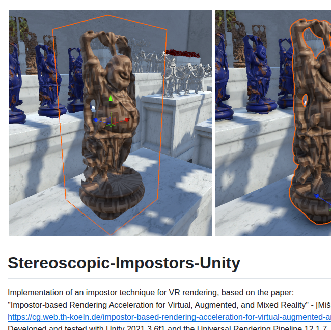 Martinmisiak Stereoscopic Impostors Unity screenshot