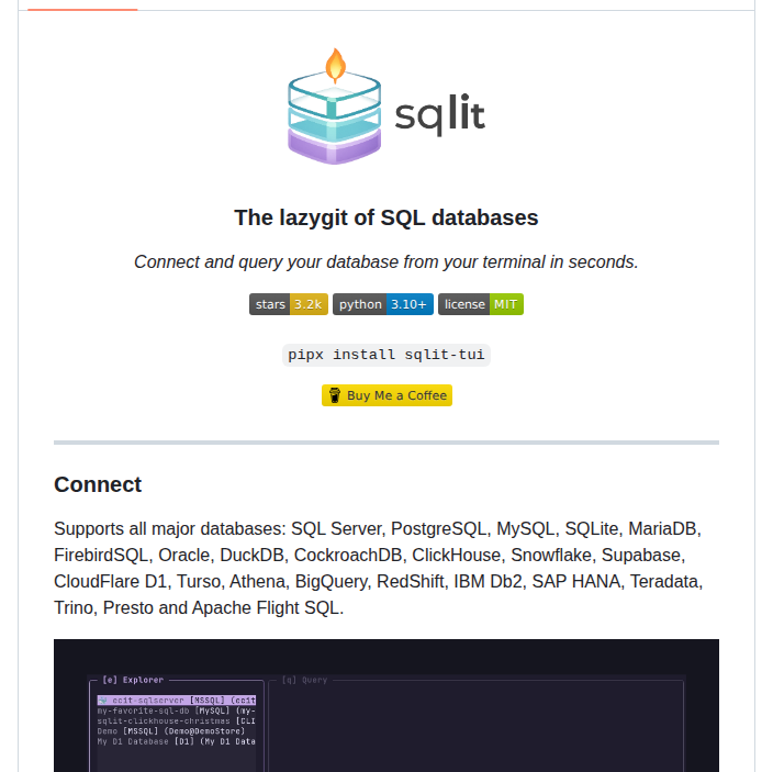 Maxteabag Sqlit screenshot