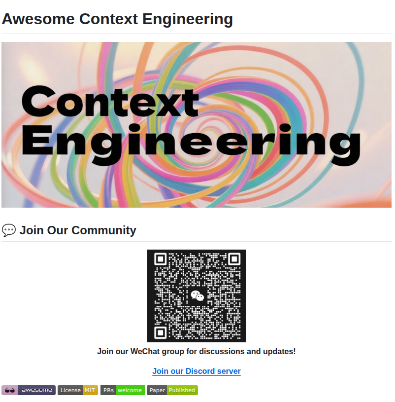 Meirtz Awesome Context Engineering screenshot