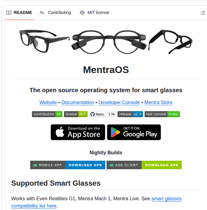 Mentra Community Mentraos screenshot
