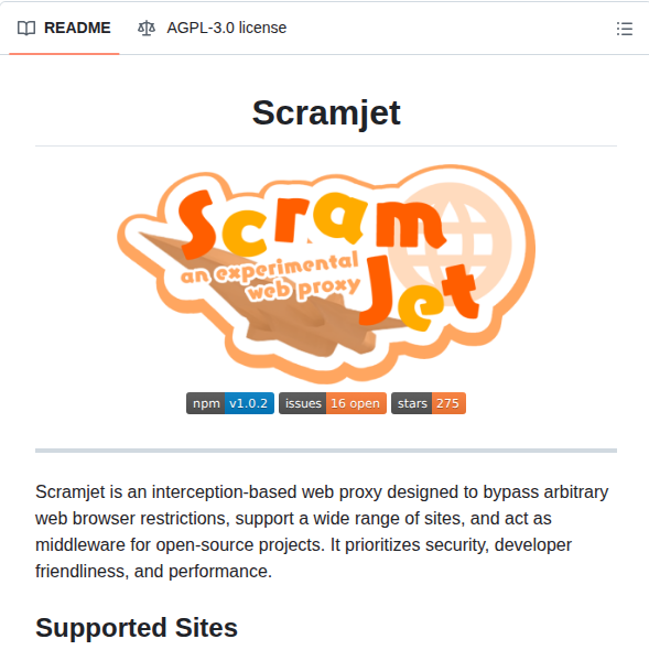 Mercuryworkshop Scramjet screenshot