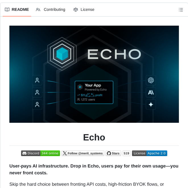 Merit Systems Echo screenshot