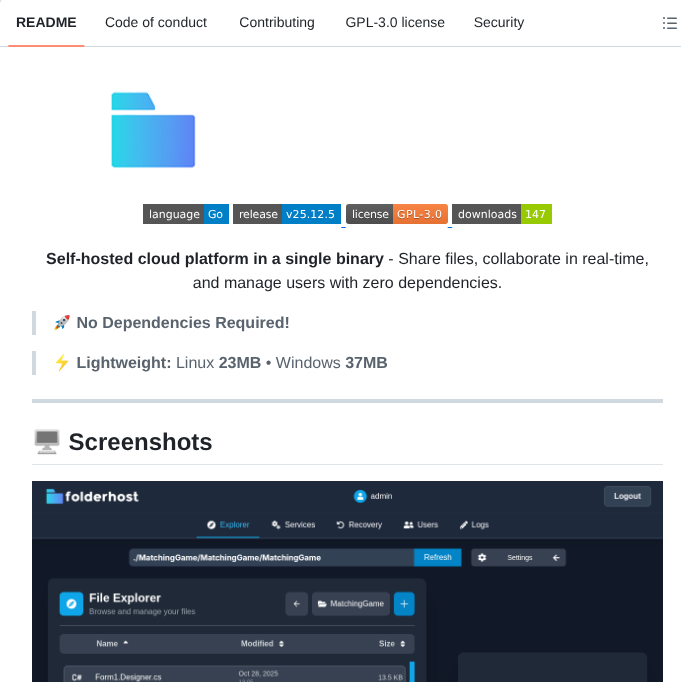 Mertjsx Folderhost screenshot