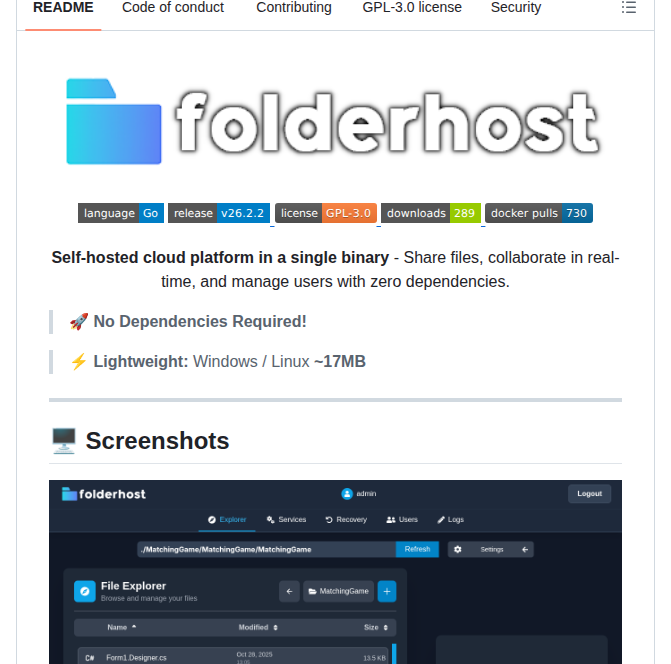 Mertjsx Folderhost screenshot