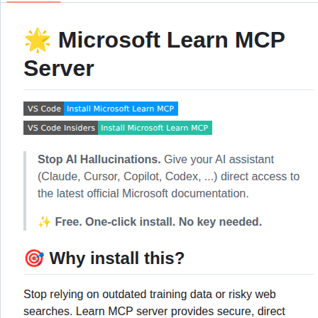 Microsoftdocs Mcp screenshot
