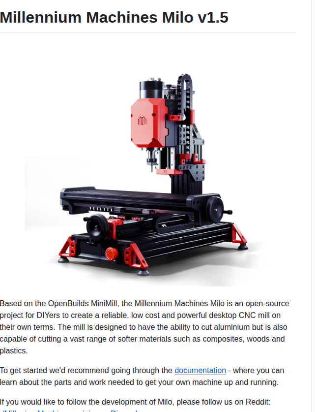 Millenniummachines Milo V1.5 screenshot