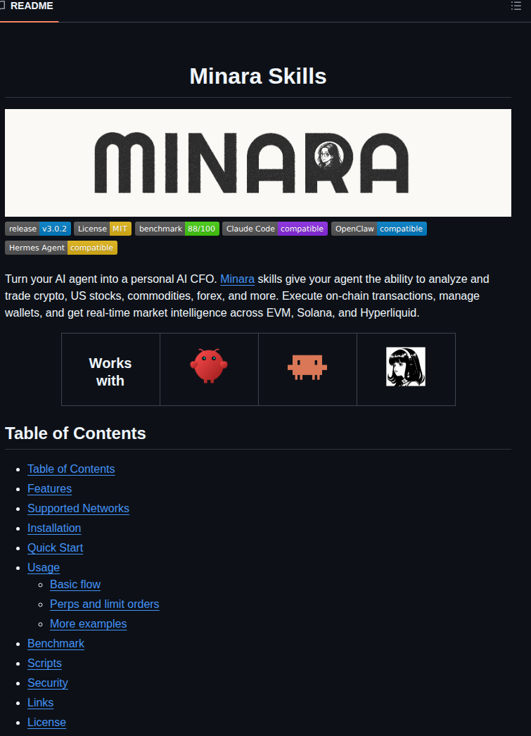 Minara Ai Skills screenshot