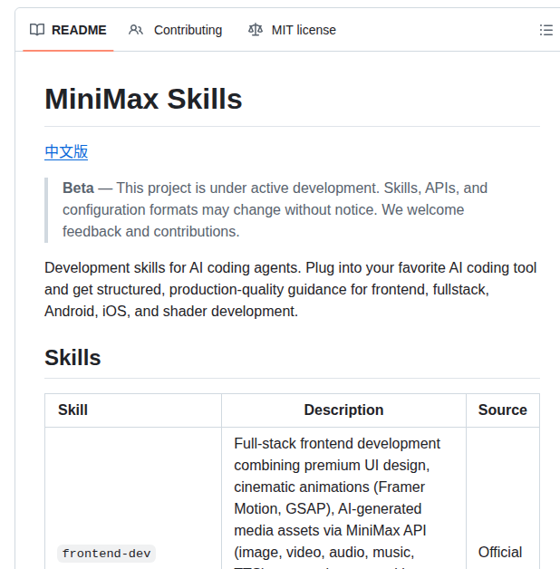 Minimax AI Skills：LLMの能力を拡張するスキルシステムのOSSフレームワーク - AIツール日本語解説 | AI Heartland