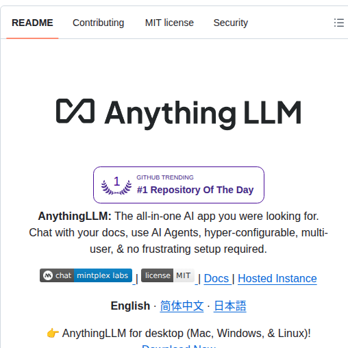 Mintplex Labs Anything Llm screenshot