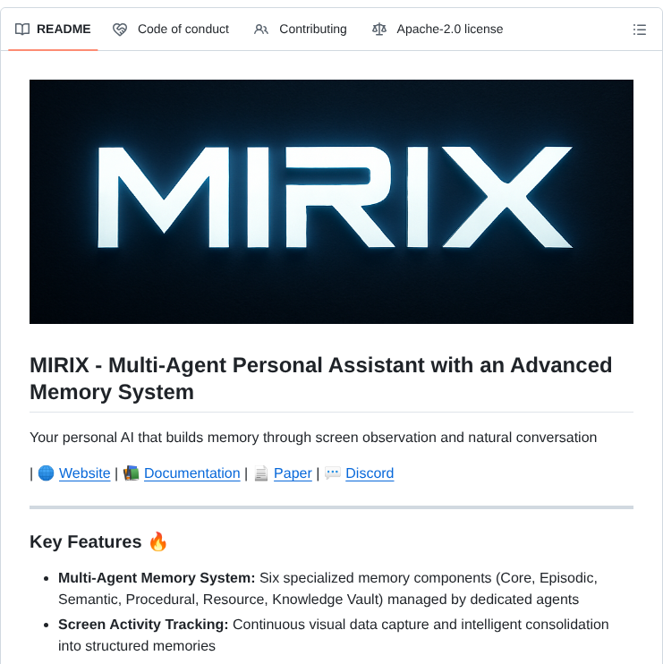 Mirix Ai Mirix screenshot