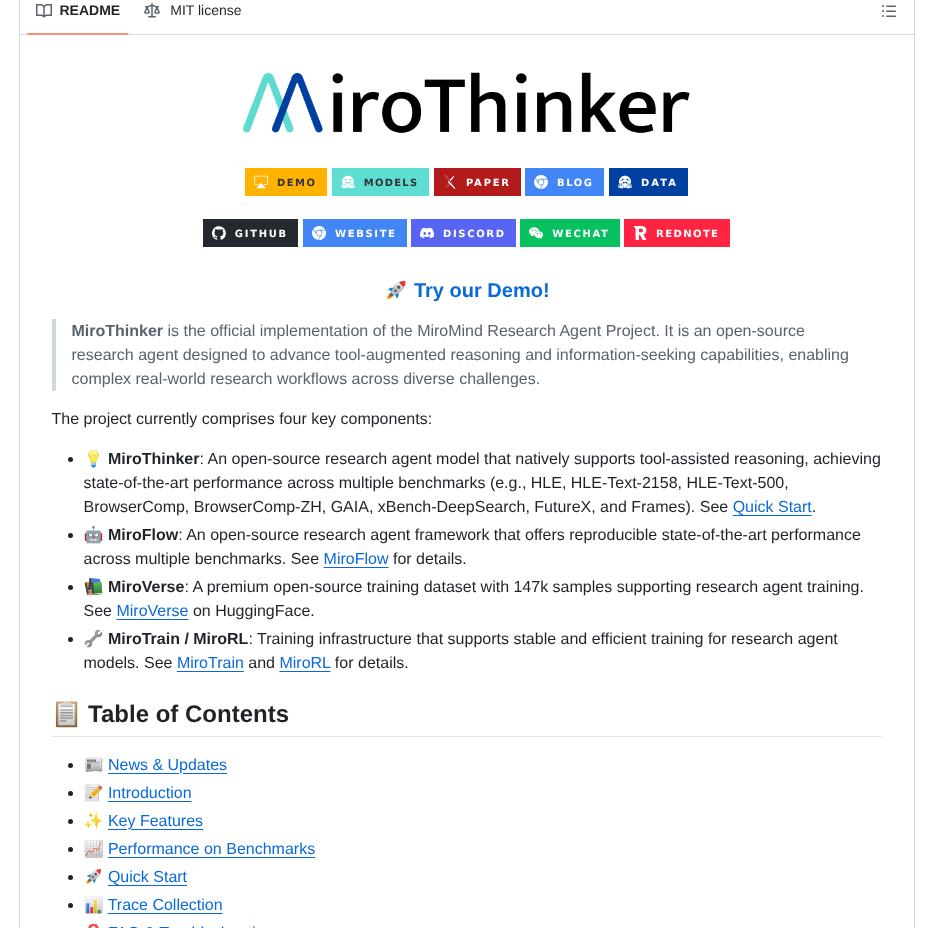 Miromindai Mirothinker screenshot