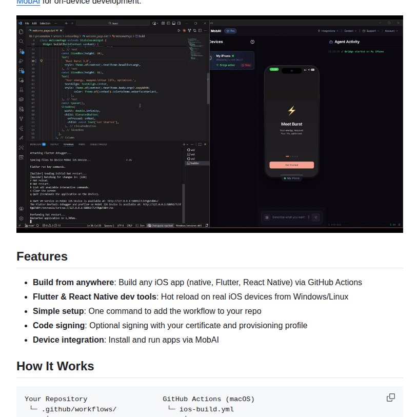Mobai App Ios Builder screenshot