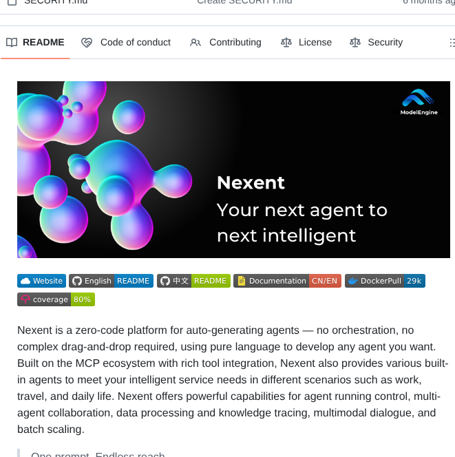 Modelengine Group Nexent screenshot