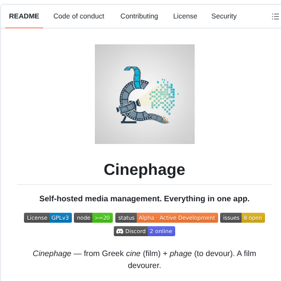 Moldytaint Cinephage screenshot