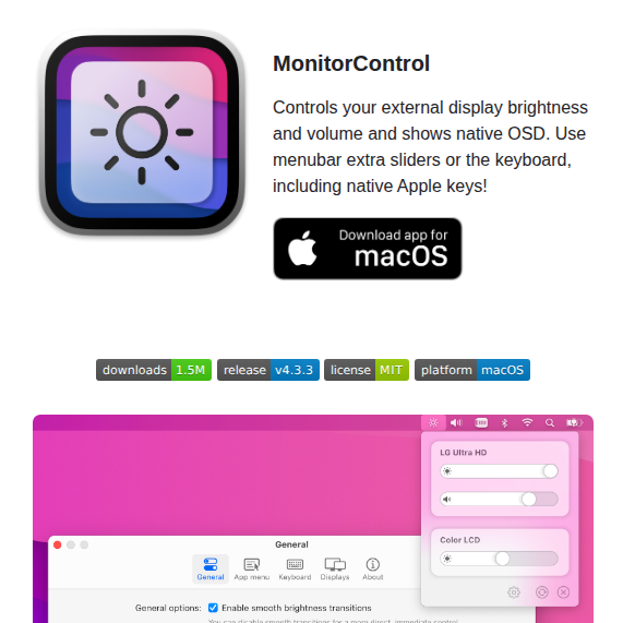 Monitorcontrol Monitorcontrol screenshot