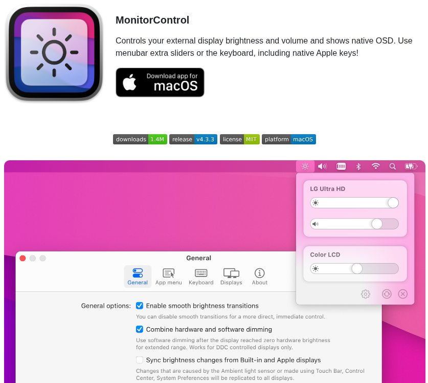 Monitorcontrol Monitorcontrol screenshot