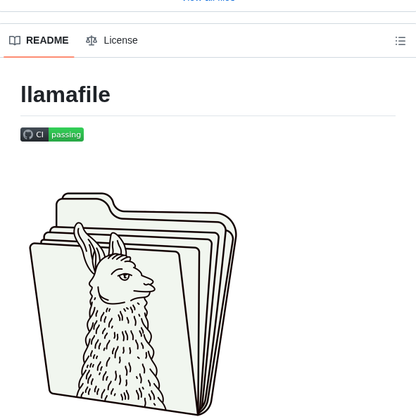 Mozilla Ocho Llamafile screenshot