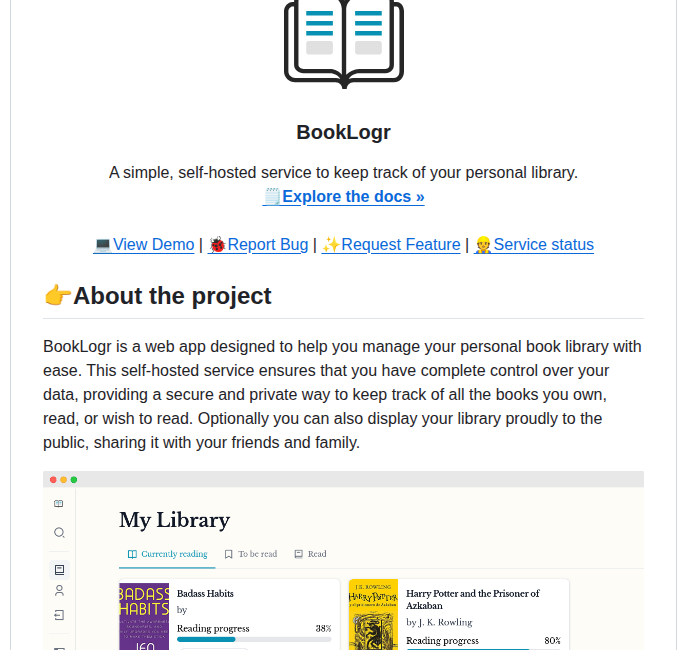 Mozzo1000 Booklogr screenshot