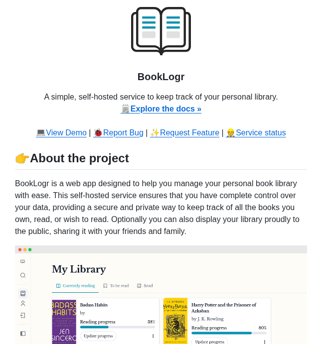 Mozzo1000 Booklogr screenshot