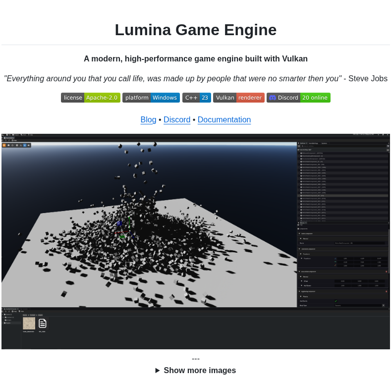 Mrdrelliot Luminaengine screenshot