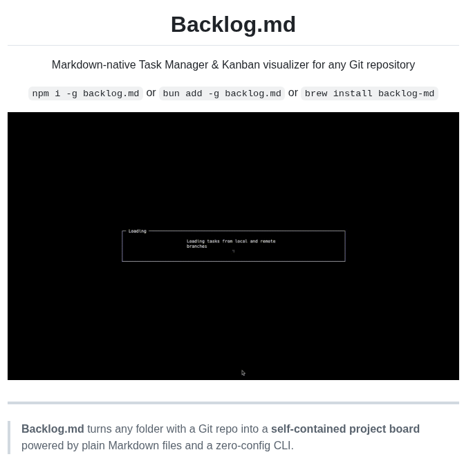 Mrlesk Backlog.md screenshot