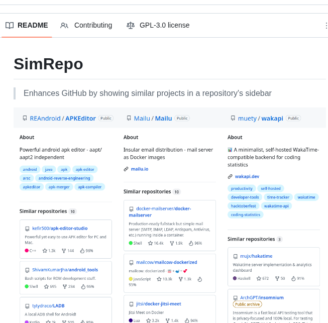 Mubelotix Simrepo screenshot