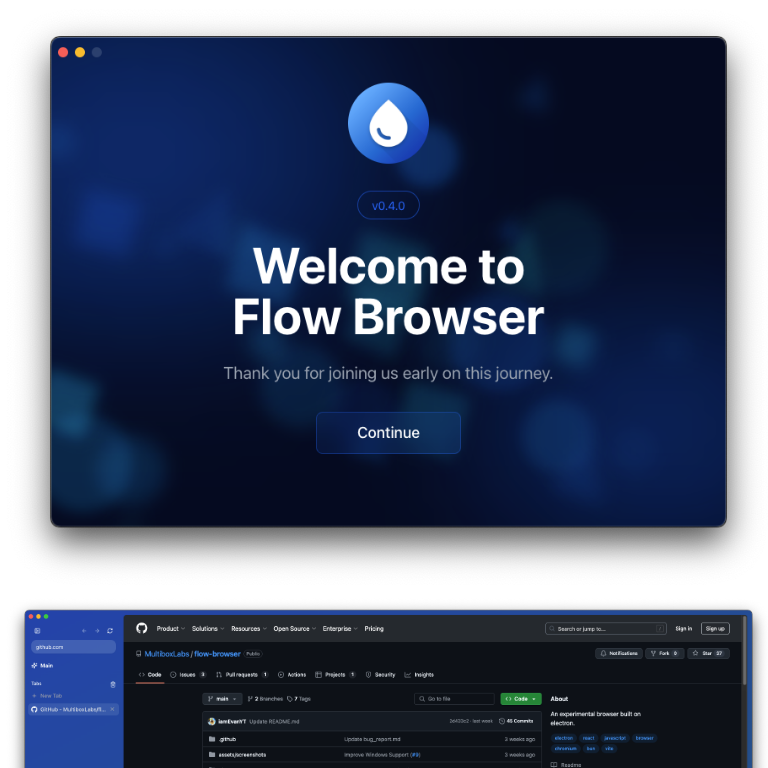 Multiboxlabs Flow Browser screenshot