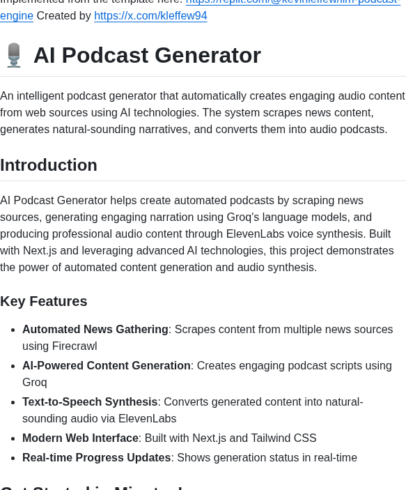 Mustafa Esoofally Podcast Engine Groq screenshot