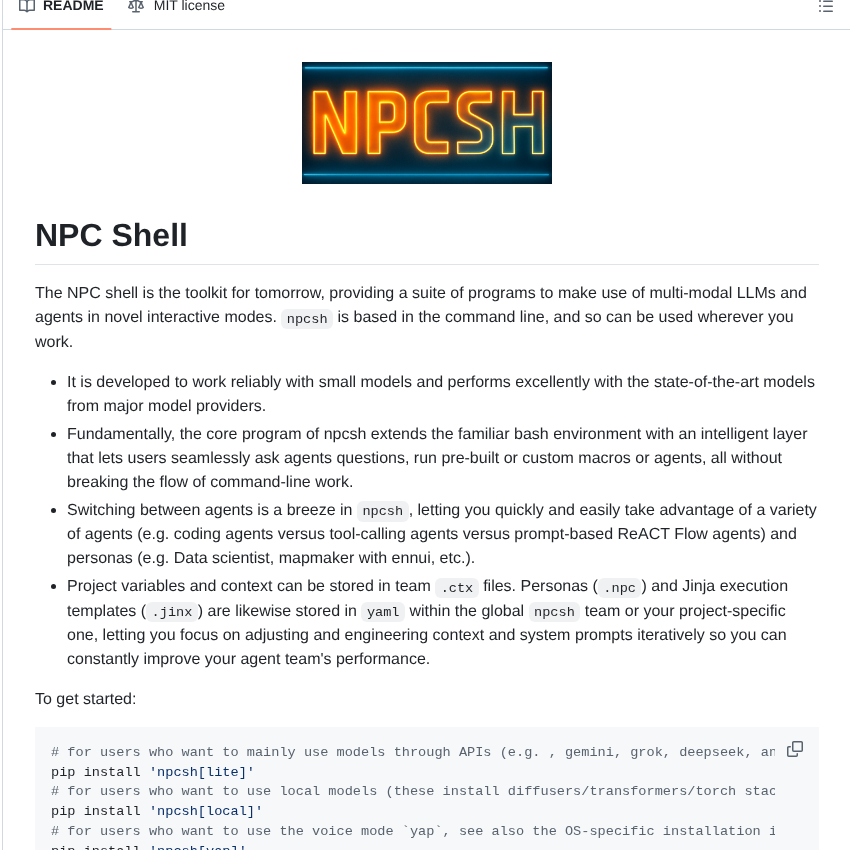 Npc Worldwide Npcsh screenshot