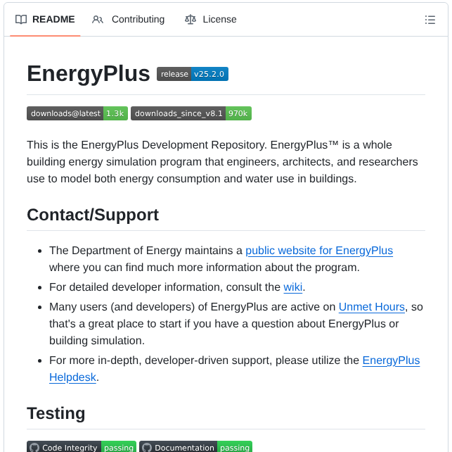 Nrel Energyplus screenshot