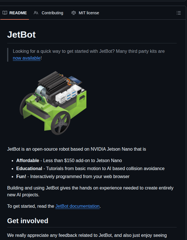 Nvidia Ai Iot Jetbot screenshot