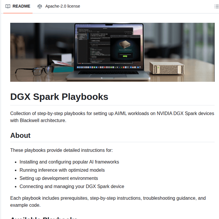 Nvidia Dgx Spark Playbooks screenshot
