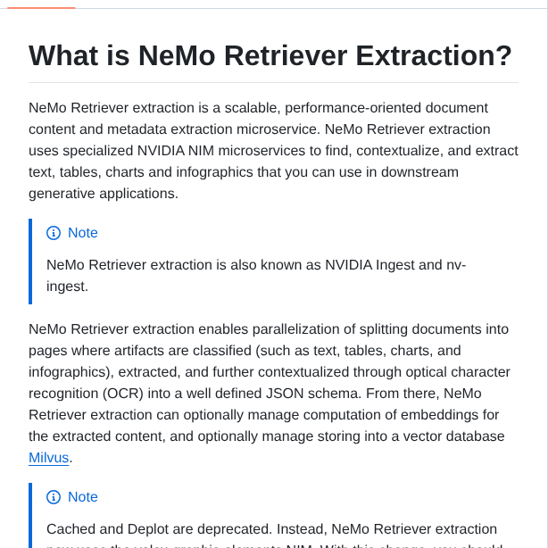 Nvidia Nv Ingest screenshot