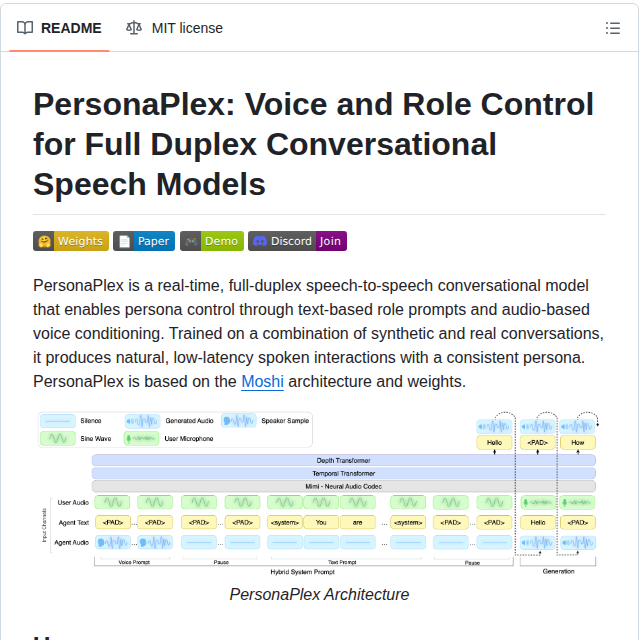 Nvidia Personaplex screenshot