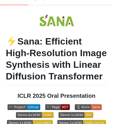 Nvlabs Sana screenshot