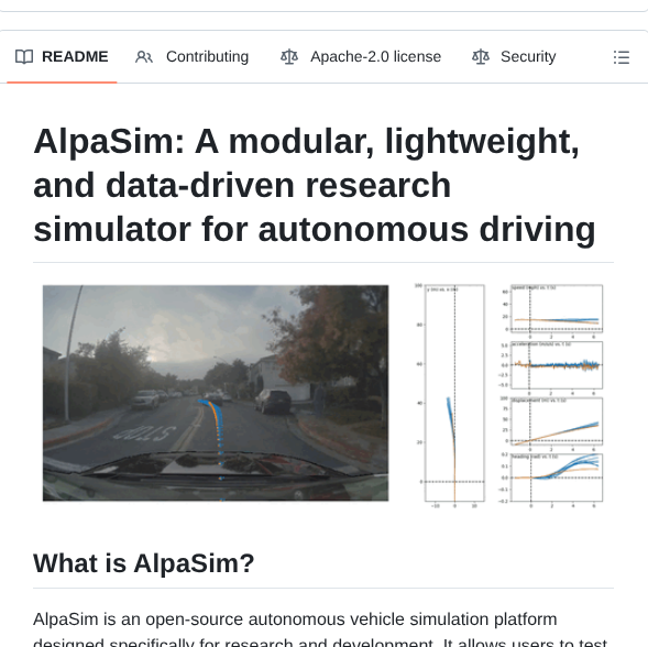 Nvlabs Alpasim screenshot