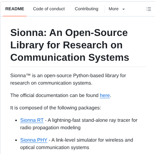 Nvlabs Sionna screenshot