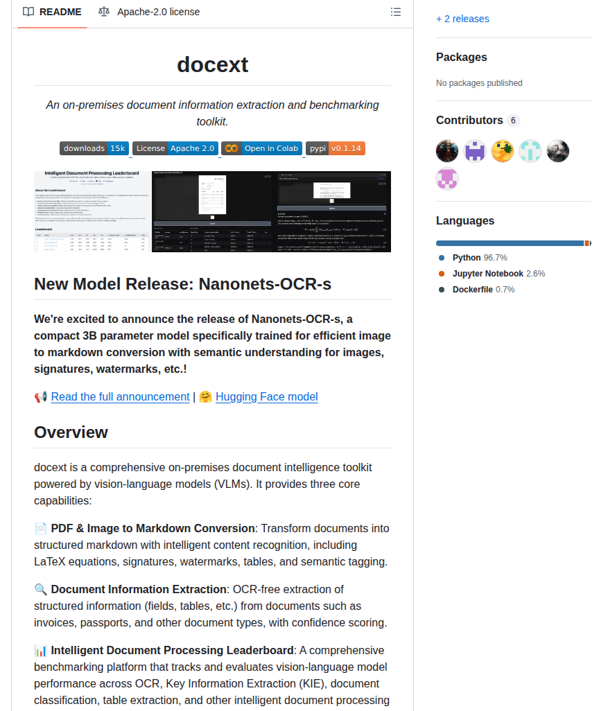 Nanonets Docext screenshot