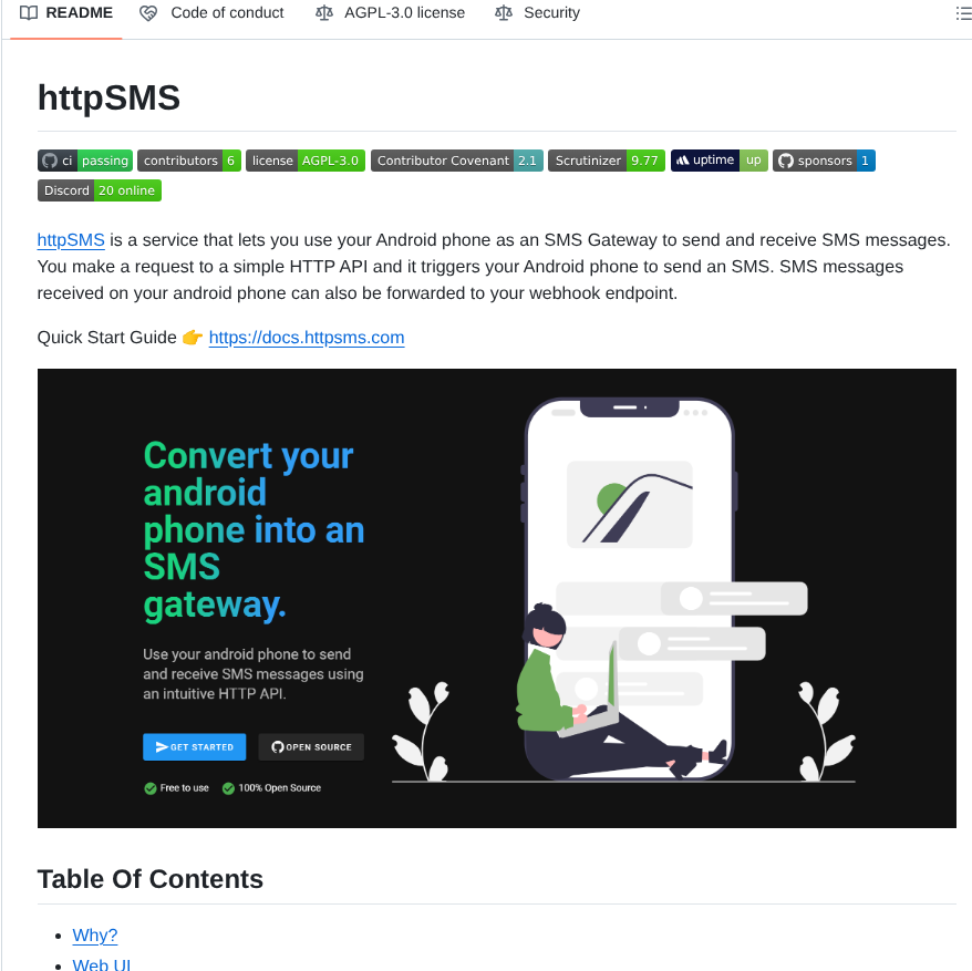 Ndolestudio Httpsms screenshot