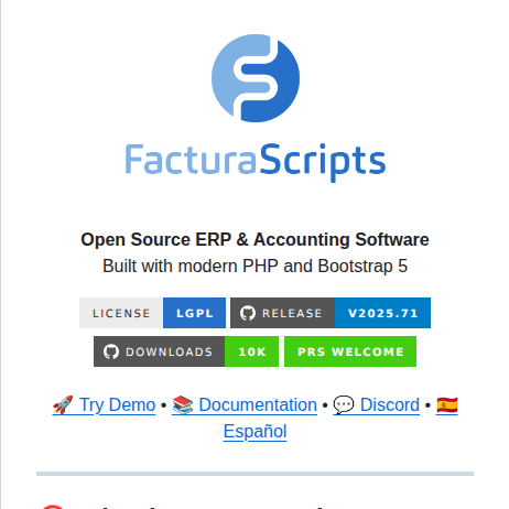 Neorazorx Facturascripts screenshot