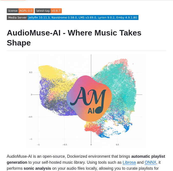 Neptunehub Audiomuse Ai screenshot