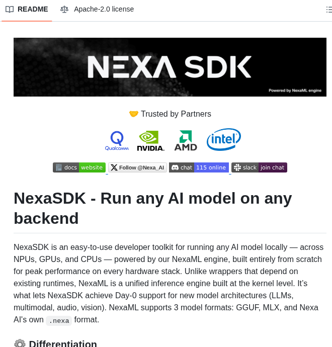 Nexaai Nexa Sdk screenshot