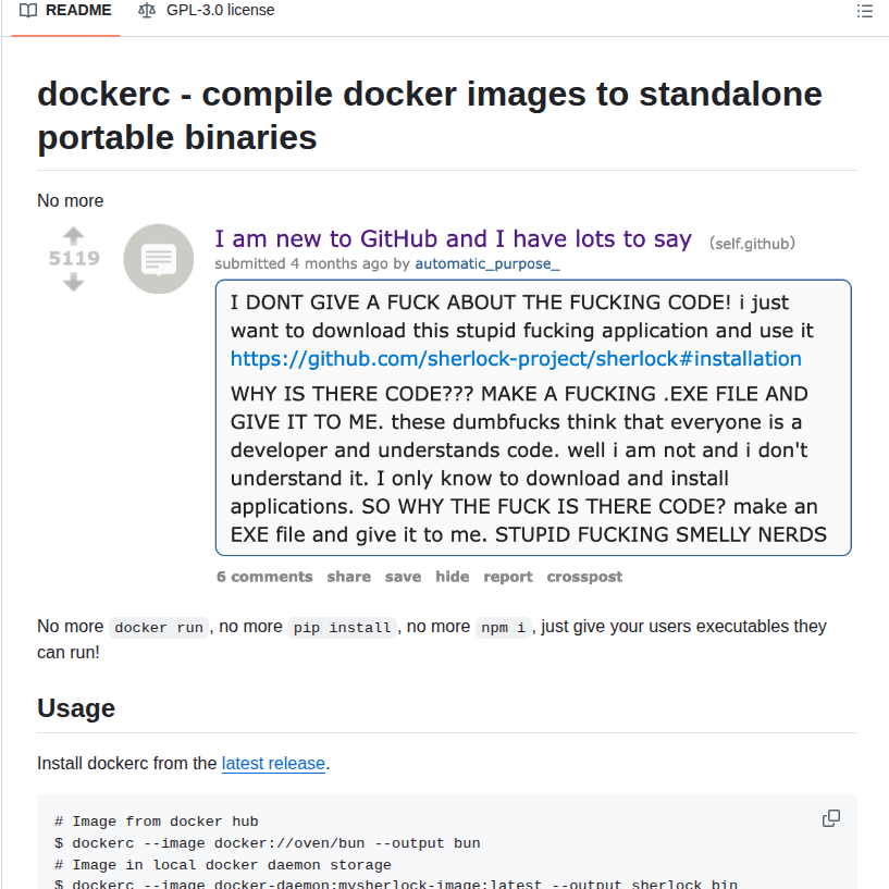 Nilsirl Dockerc screenshot