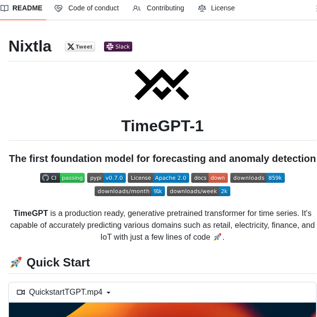 Nixtla Nixtla screenshot
