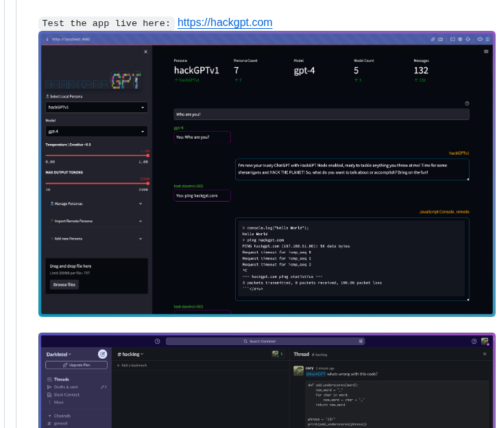 Nodatafound Hackgpt screenshot