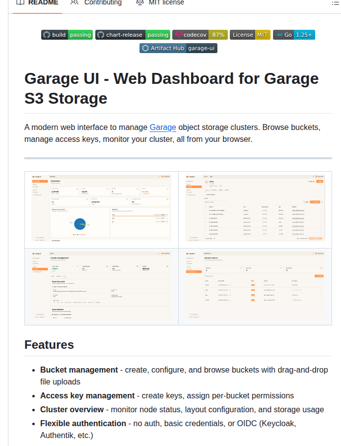 Noooste Garage Ui screenshot