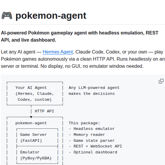 Nousresearch Pokemon Agent screenshot